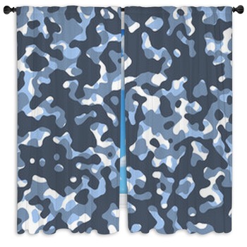 350x350 Camouflage Window Curtains Custom Size Drapes