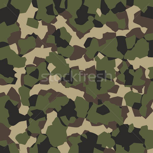600x600 Camouflage Pattern Background Seamless Vector Vector Illustration