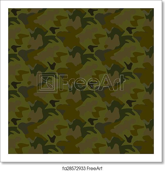 561x581 Free Art Print Of Camouflage Seamless Pattern Background Vector