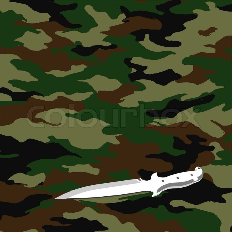 800x800 Camouflage And Army Knife
