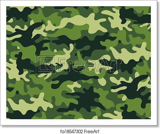560x470 Free Art Print Of Camouflage Vector Illustration Of Green Khaki