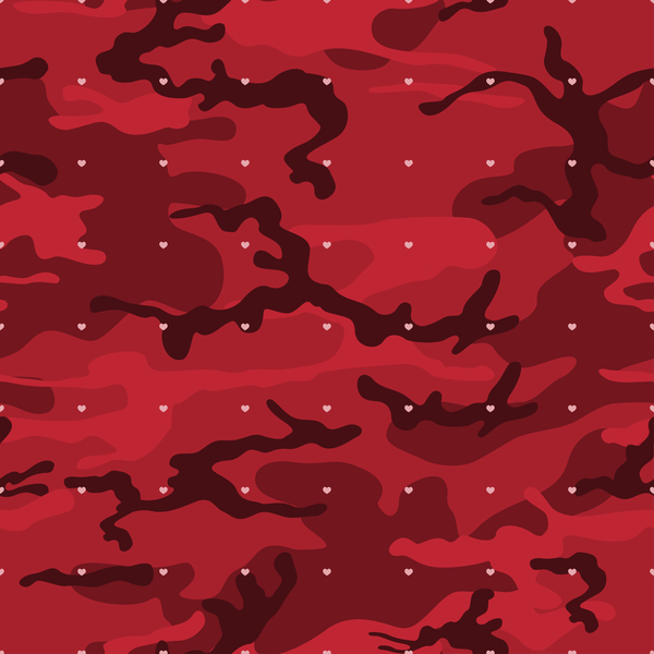600x600 Red Camouflage Pattern Seamless Vector Free Download