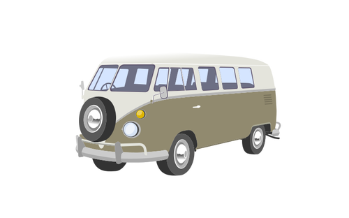 500x312 Camper Van Vector Image