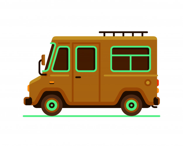 626x500 Food Truck Camper Van Vector Illustration Vector Premium Download