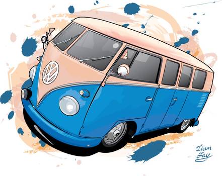 441x350 Camper Van Vector