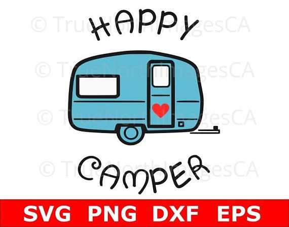 Happy Camper Camper Camping Camping Vector 570x447 Happy Camper Camper Camping Camping Vector