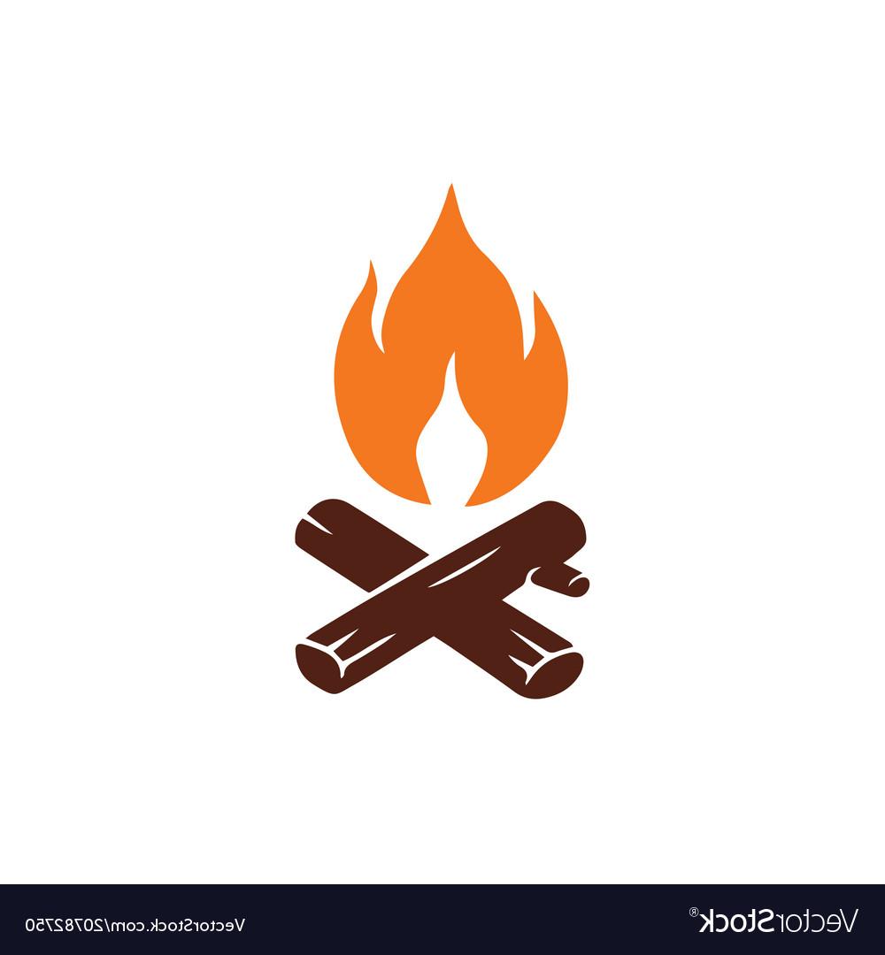 Campfire Silhouette Vector at Vectorified.com | Collection of Campfire ...