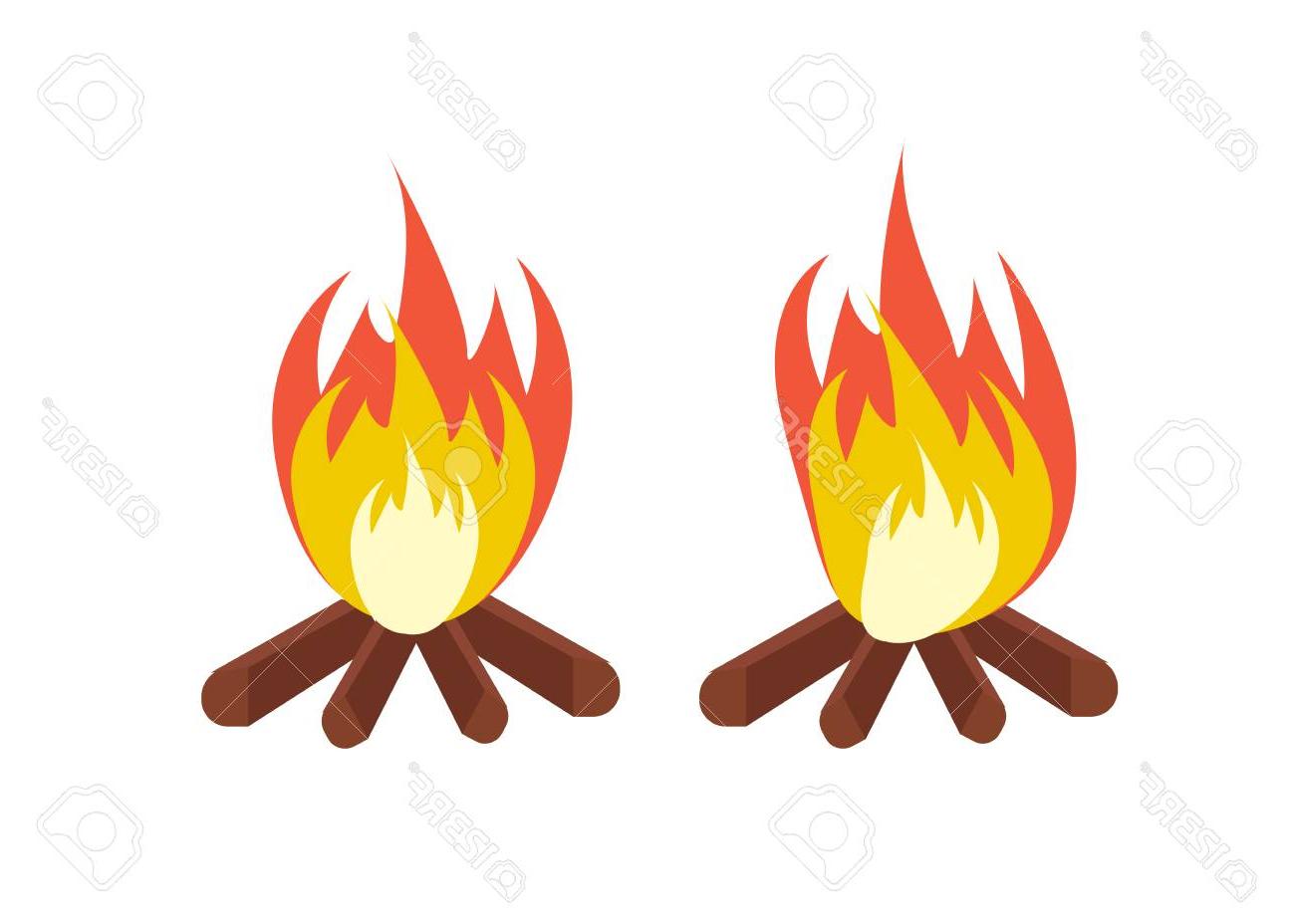 1300x928 Hd Cartoon Campfire Vector Design Free Vector Art, Images
