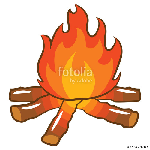 500x500 Campfire Vector Clipart Stock Image And Royalty Free Vector
