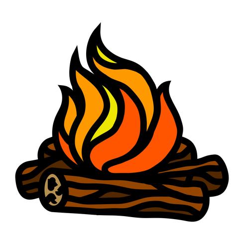 490x490 Campfire Vector