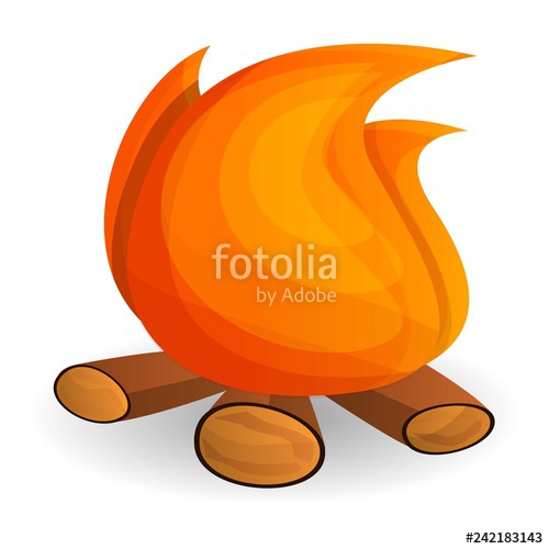500x500 Campfire Icon Cartoon Of Campfire Vector Icon For Web Design