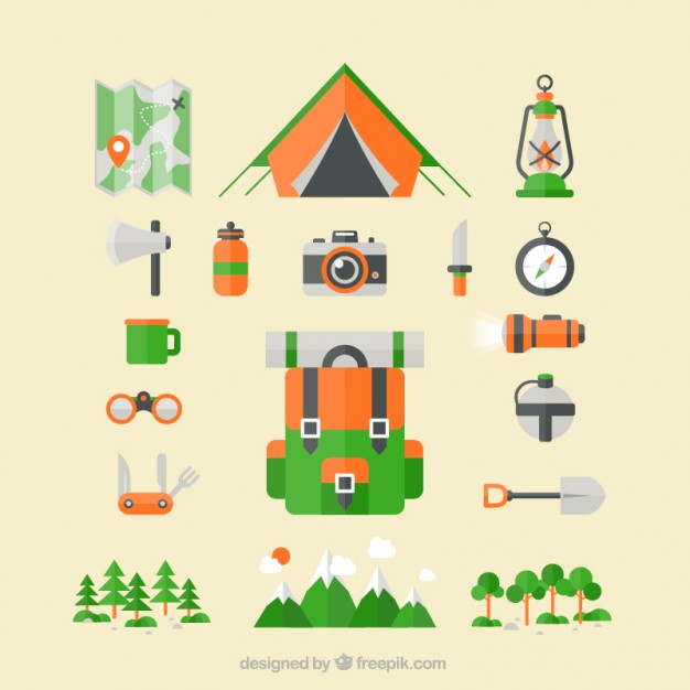 626x626 Camping Icons Vector Premium Download
