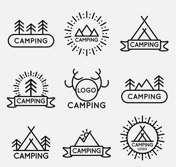 Camping Logo Vector