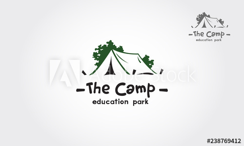 500x300 A Camp Logo Design Template Vector For Your Design It's Good
