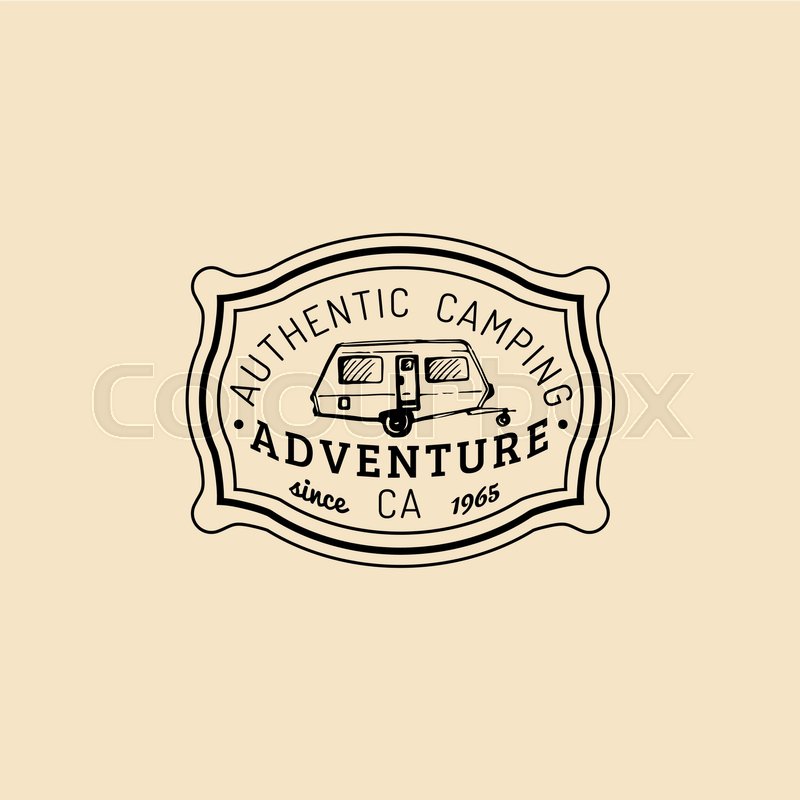 800x800 Vector Authentic Camp Logo Tourism Stock Vector Colourbox