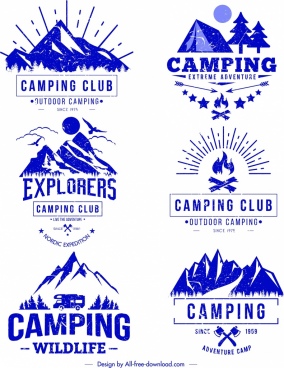 284x368 Camp Free Vector Download