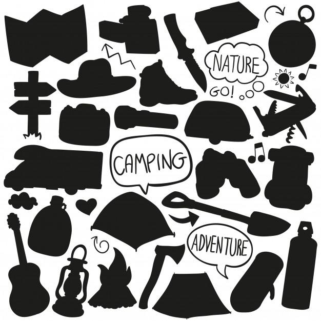 Camping Mountain Silhouette Vector Clip Art Design Shape Vector 626x626 Camping Mountain Silhouette Vector Clip Art Design Shape Vector