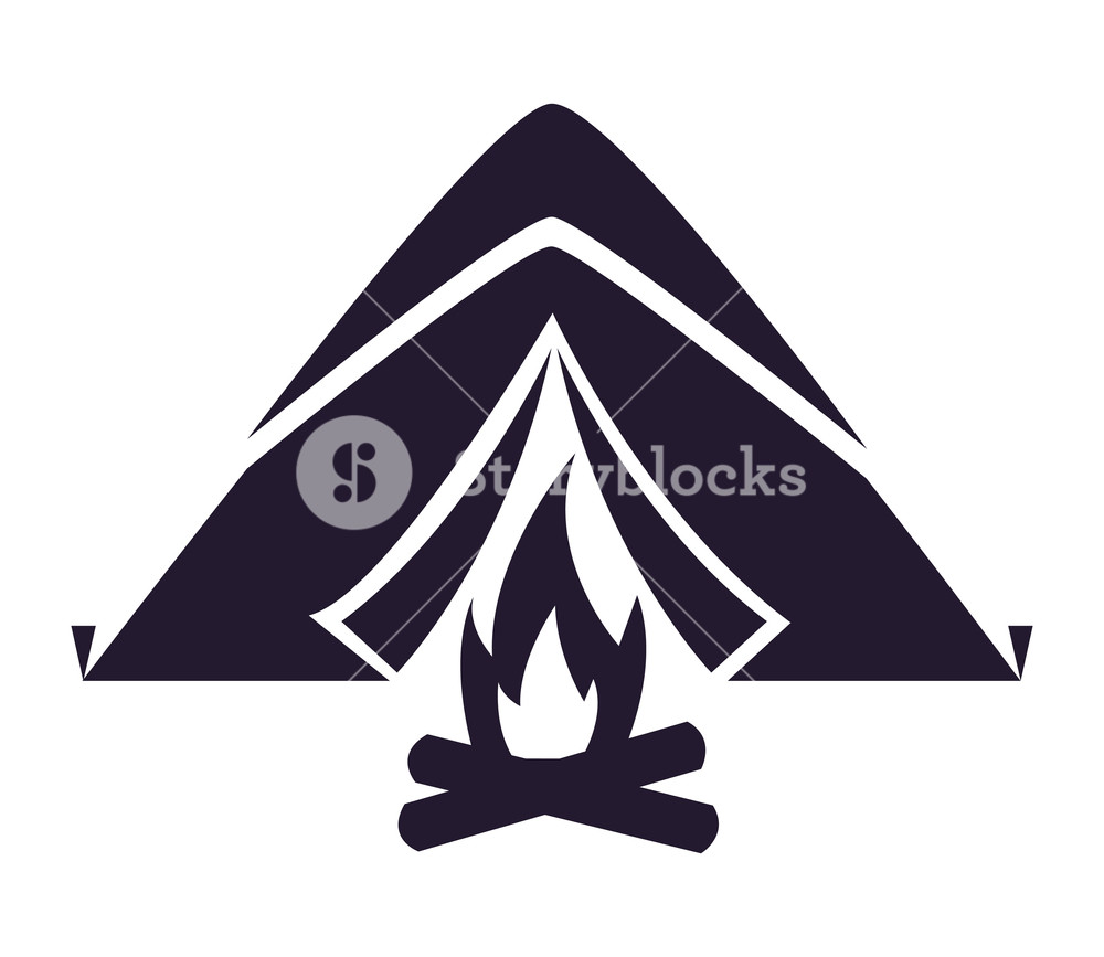Tent Bonfire Camping Summer Silhouette Vector Illustration Royalty 1000x867 Tent Bonfire Camping Summer Silhouette Vector Illustration Royalty
