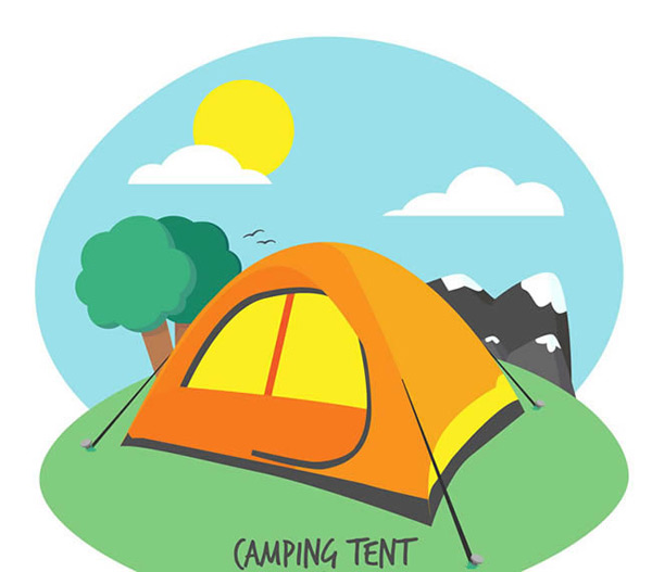 Camping Tent Vector