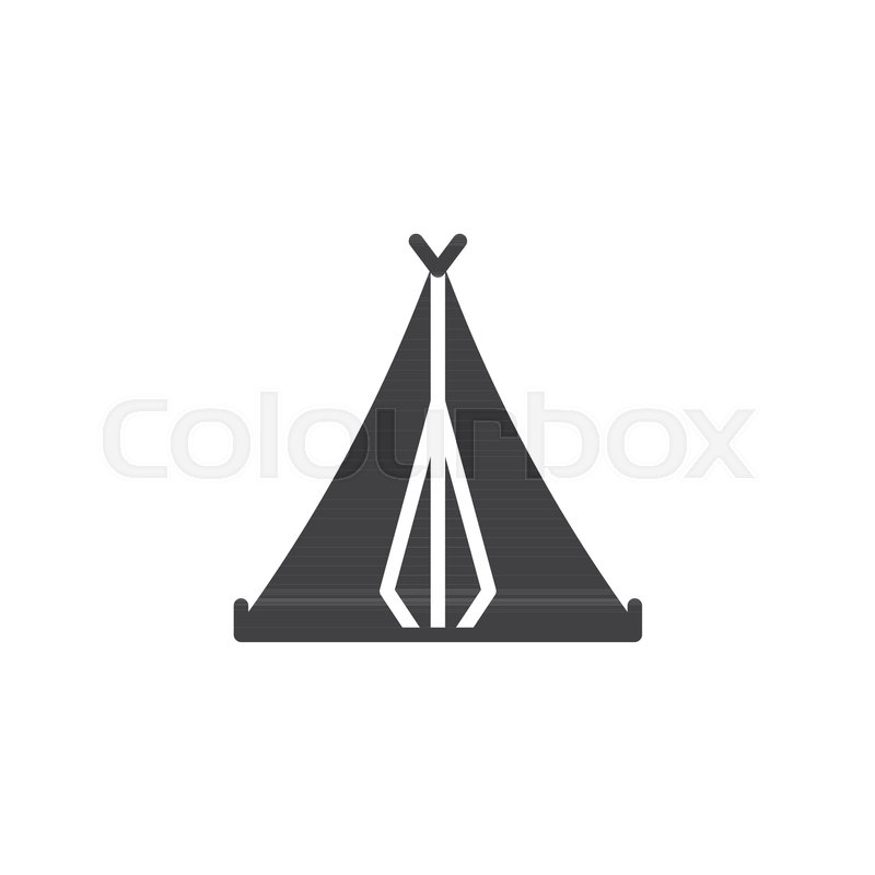 800x800 Camping Tent Vector Icon Filled Flat Stock Vector Colourbox