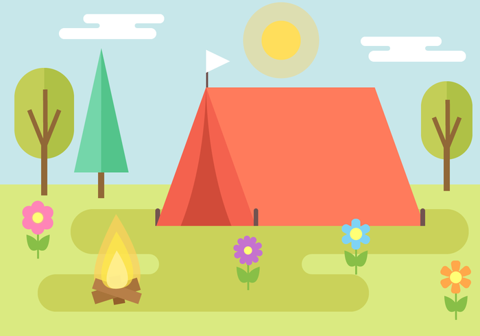 700x490 Free Camping Vector Free Vectors Ui Download