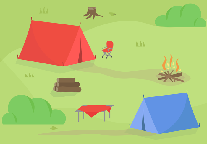 700x490 Free Camping Vector