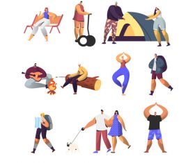 280x235 Camping Vector