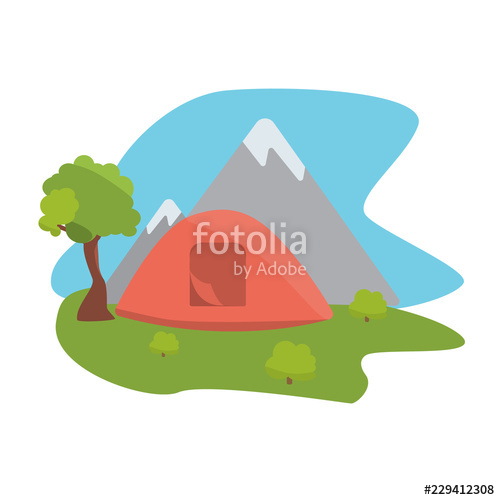 500x500 Camping Vector Illustration Stock Image And Royalty Free Vector