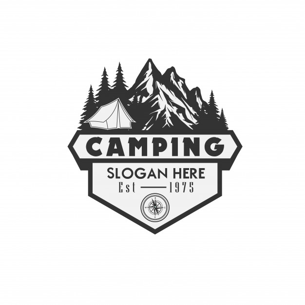 626x626 Template Logo Camping Vector Illustration Vector Premium Download