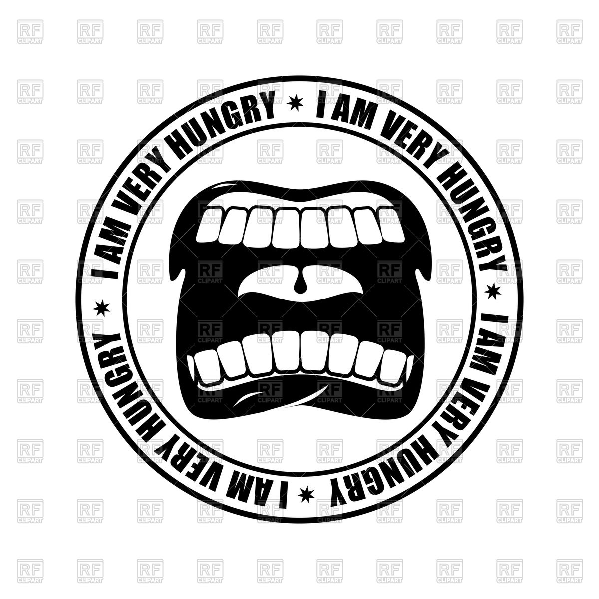 1200x1200 I Am Very Hungry Logo Vector Image Of Icons And Emblems