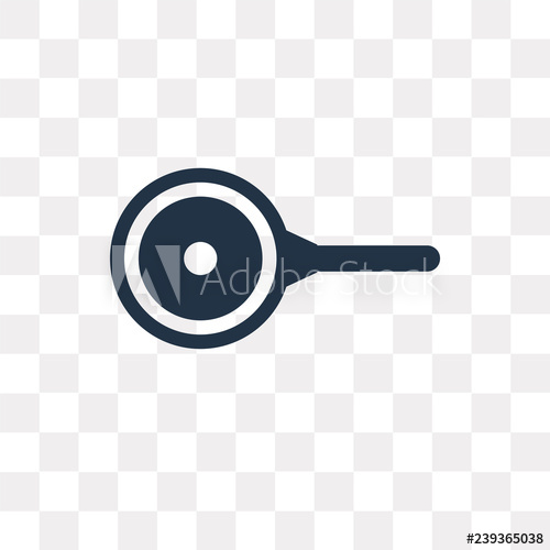 500x500 Frying Pan From Top Vector Icon Isolated On Transparent Background