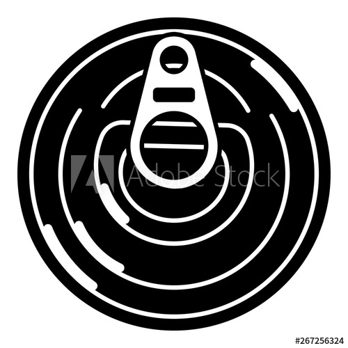 500x500 Top View Tin Can Icon Simple Illustration Of Top View Tin Can