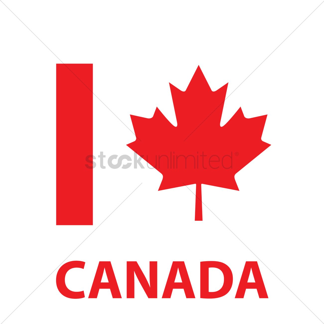1300x1300 Canada Flag Vector Image