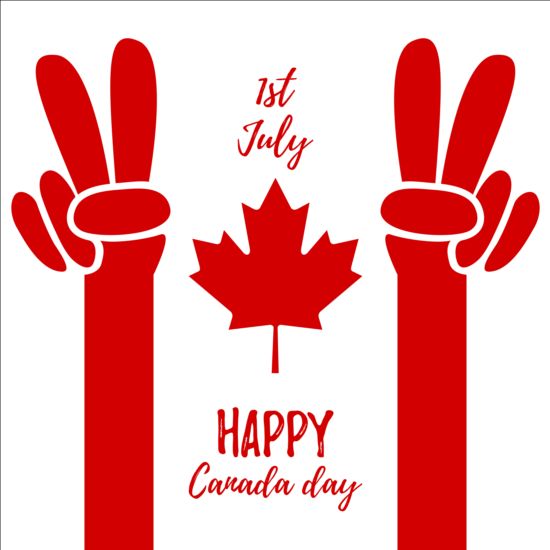 550x550 Canada Day Background With Maple Leaf Vector Free Download