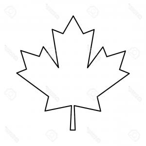 300x300 Maple Leaf Icon Outline Illustration Maple Leaf Vector Icon Web