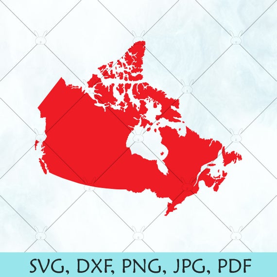 570x570 Canada Flag Map Canada Canadian Map Vector Oh Etsy