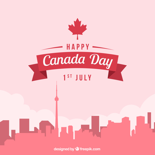 626x626 Cityscape Background For Canada Day Vector Free Download