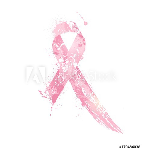 472x500 Breast Cancer Awareness Ribbon Watercolor Pink Ribbon, Breast