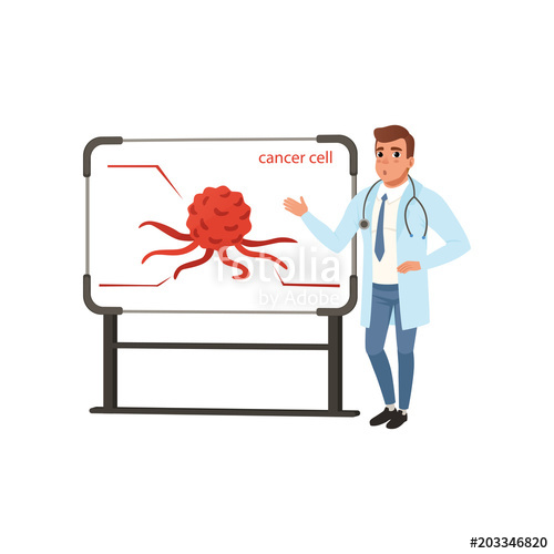 Young Oncologist Doctor Giving Presentation About Cancer Cell 500x500 Young Oncologist Doctor Giving Presentation About Cancer Cell