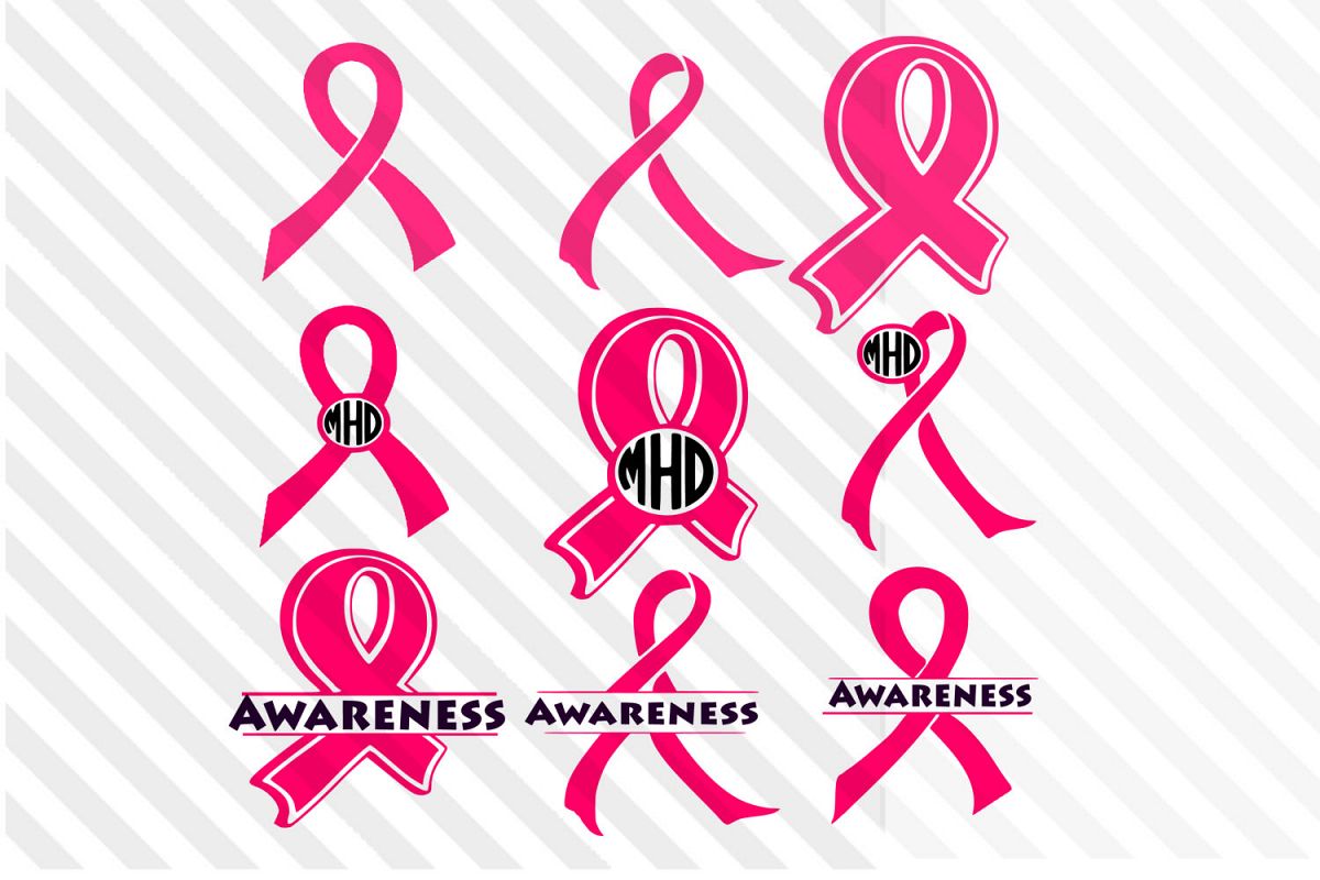 1200x800 Pink Ribbon Breast Cancer Logo, Vector, Icon, Silhouette