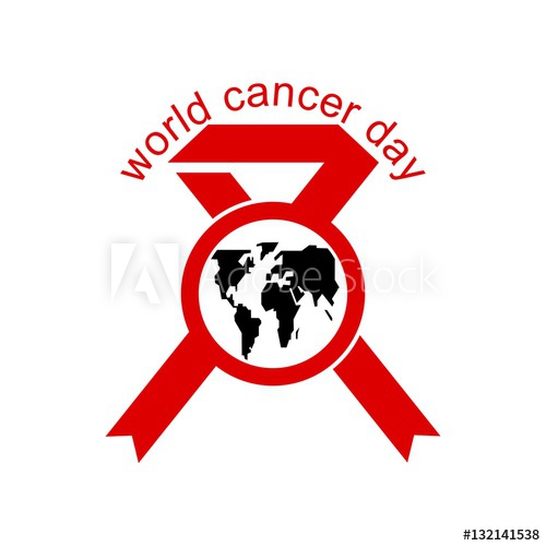 500x500 World Cancer Day Logo Vector