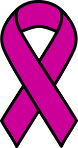Cancer Ribbon Outline Vector