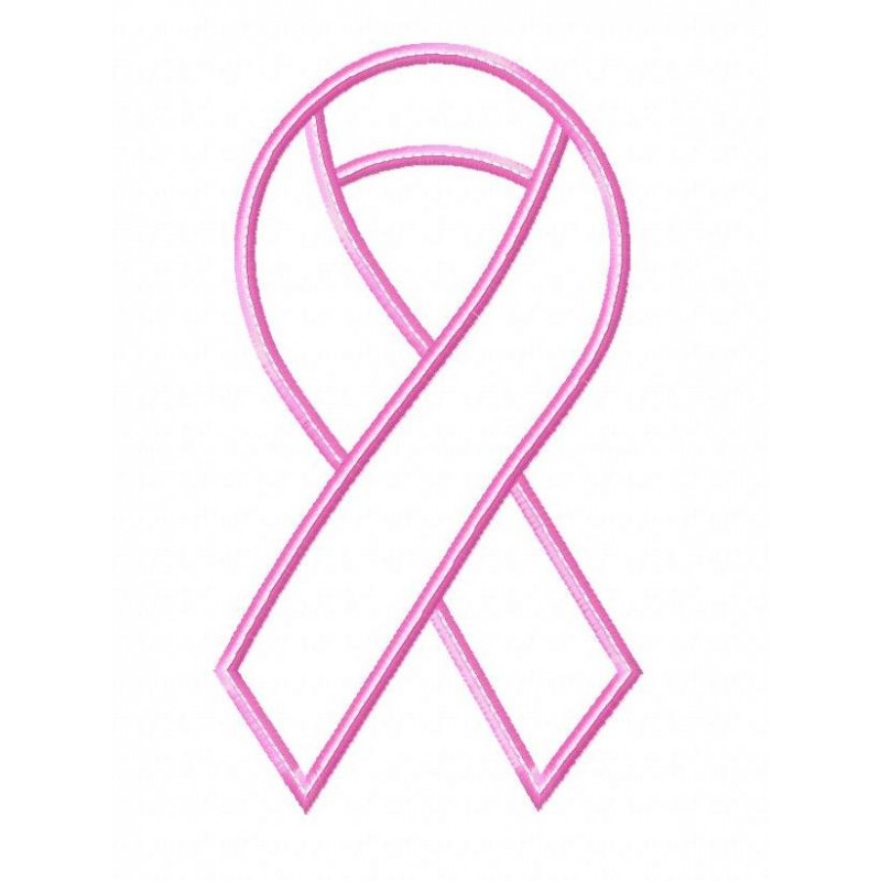 800x800 Breast Cancer Ribbon Outline