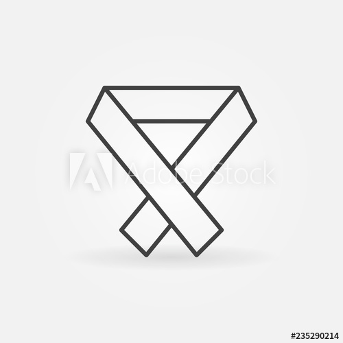500x500 Ribbon Vector Outline Icon Cancer Awareness Ribbon Concept Symbol