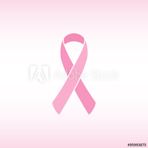 500x500 Breast Cancer Ribbon Awareness Ribbon Vector Illustration