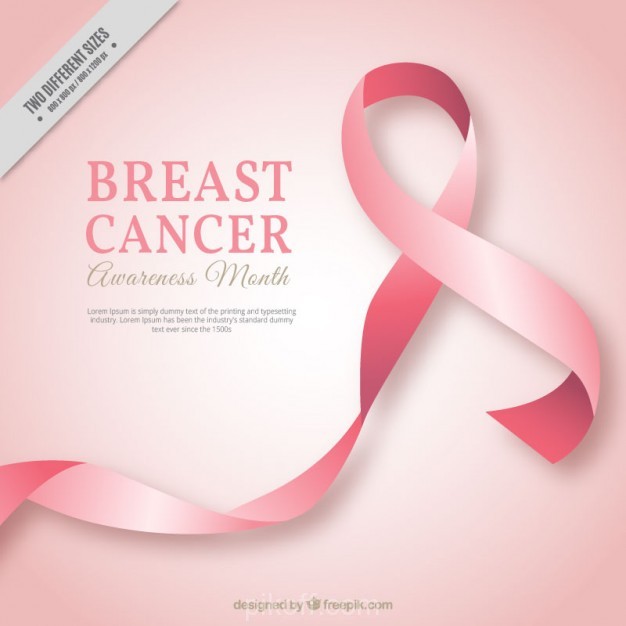 626x626 Pink Ribbon Background Of Breast Cancer Vector Free Download