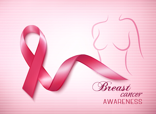 604x442 Breast Cancer Awareness Advertising Posters Pink Styles Vector