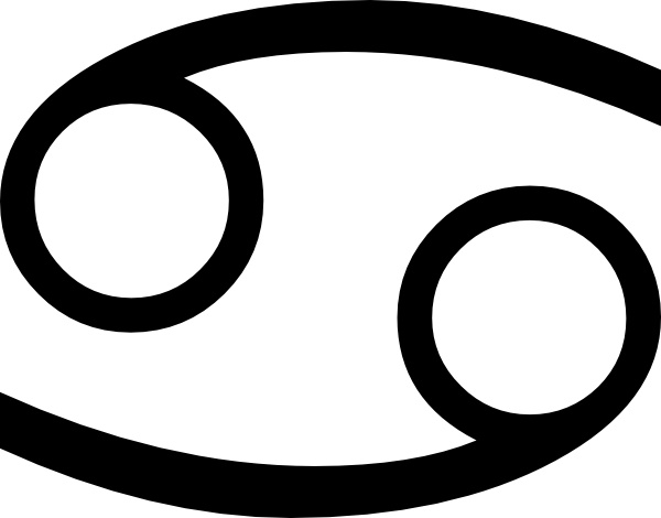 600x470 Zodiac Cancer Clip Art Free Vector In Open Office Drawing