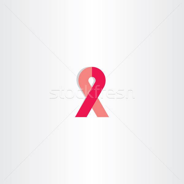 600x600 Breast Cancer Vector Icon Awareness Red Ribbon Vector Illustration