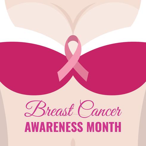 490x490 Breast Cancer Awareness Month For Online Campaign Vector